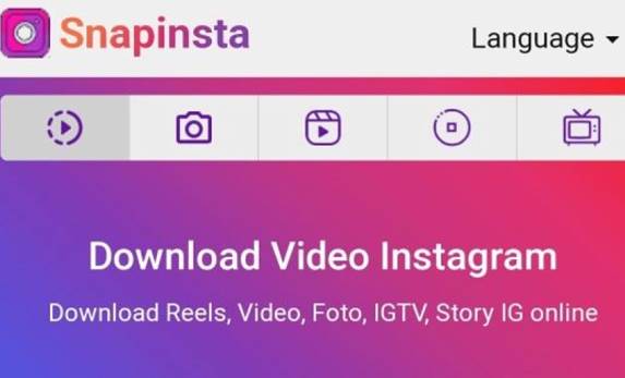 Cara Download Video Instagram Tanpa Aplikasi Terbaru SnapInsta.io