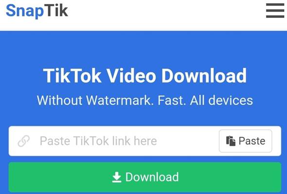 Cara Download Video Tiktok Tanpa Watermark Gratis Terbaru Snaptik