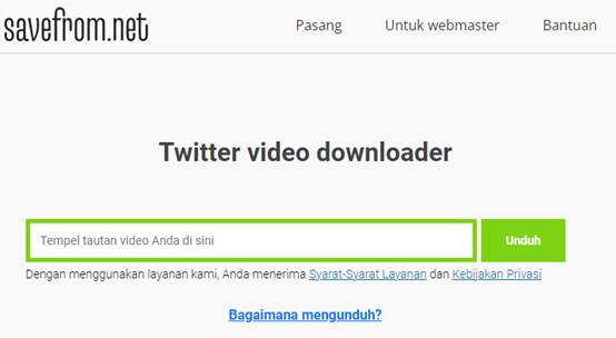 Cara Download Video Twitter Tanpa Aplikasi Terbaru Savefrom.net