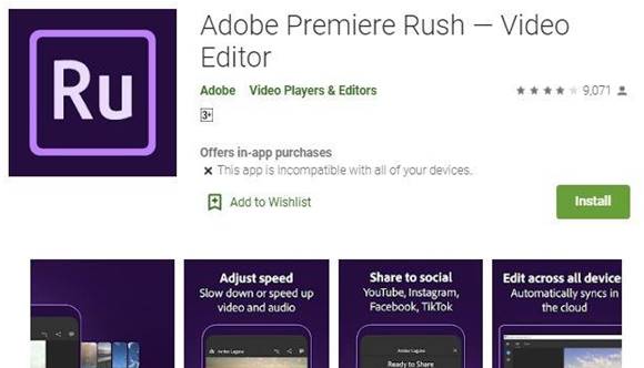 Aplikasi Edit Video Tiktok Adobe Premiere Rush