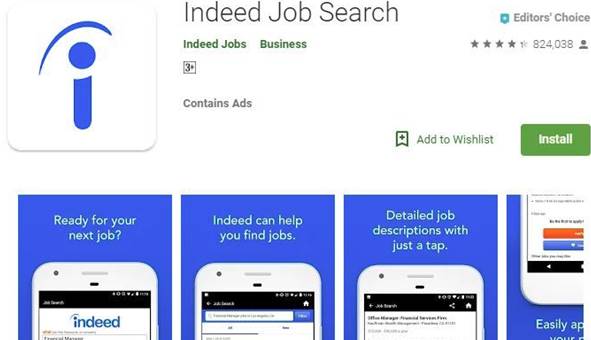 Aplikasi Pencari Kerja Indeed Job Search