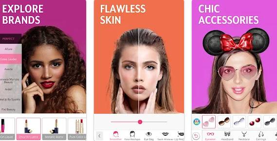 Aplikasi edit wajah gratis YouCam Makeup