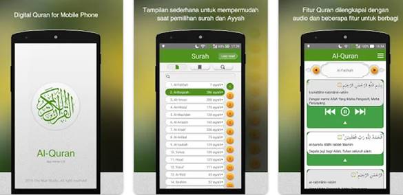 Aplikasi Al-Quran online digital Al-Quran Tajwid Indonesia