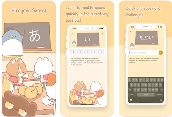 Aplikasi Belajar Huruf Hiragana Dan Katakana Hiragana Sensei