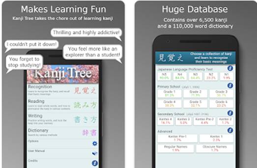 Aplikasi Belajar Huruf Kanji Jepang Kanji Tree