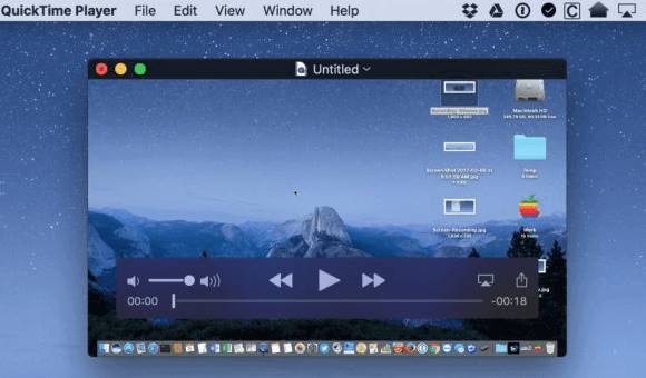 Aplikasi Perekam Layar QuickTime Player (Mac)