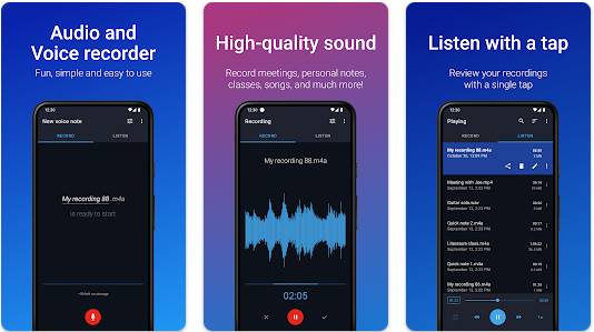 Aplikasi Perekam Suara Easy Voice Recorder