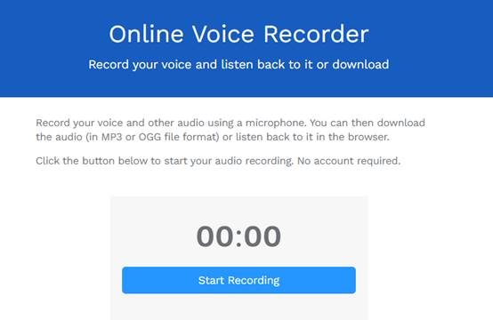 Aplikasi Perekam Suara Online Voice Recorder