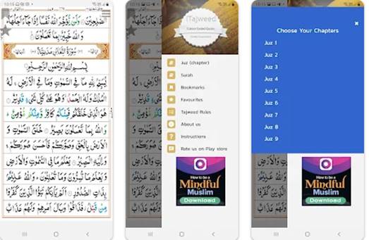 aplikasi Al-Quran online yang memfokuskan pada tajwid Quran Color Coded Tajweed