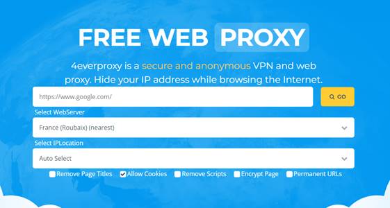 Situs Proxy Gratis 4everproxy