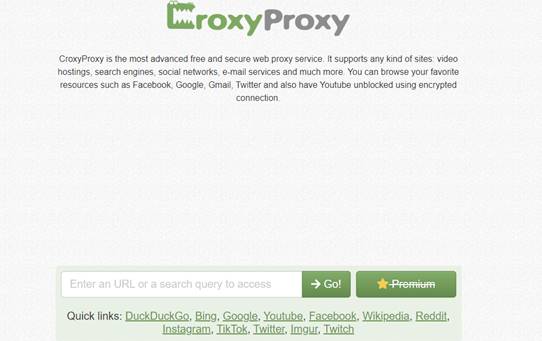 Situs Proxy Gratis CroxyProxy