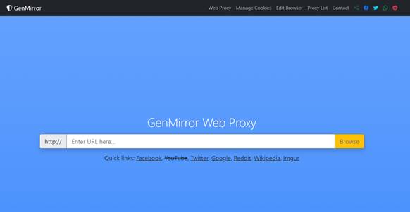 Situs Proxy Gratis GenMirror