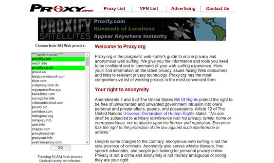 Situs Proxy Gratis Proxy.org