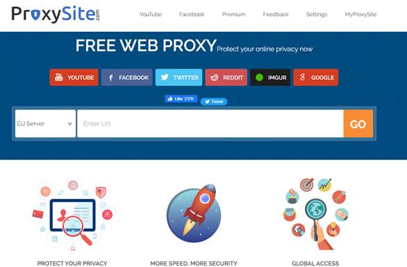 Situs Proxy Gratis ProxySite