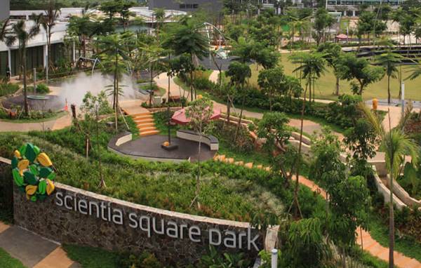 Tempat Wisata Di Tangerang Scientia Square Park