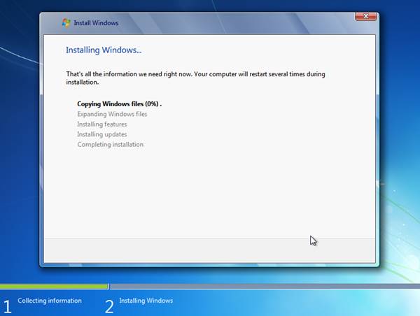Cara Instalasi Windows 7 Starter