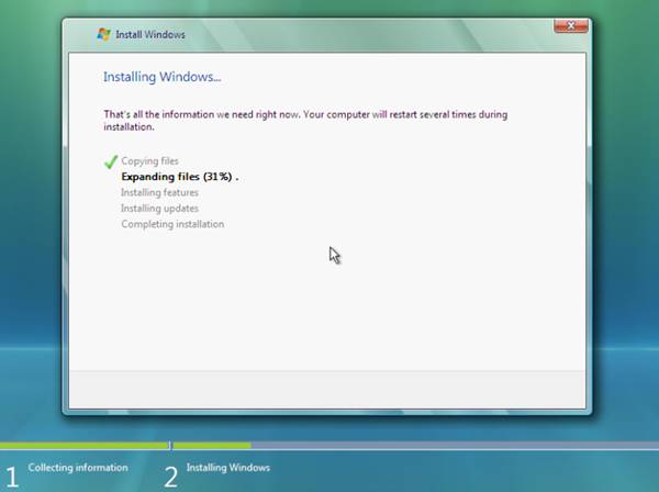 Cara Instalasi Windows Vista Ultimate