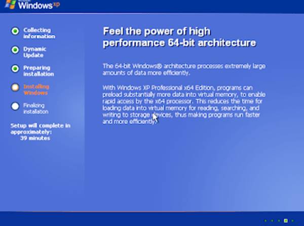 Cara Instalasi Windows XP Professional x64 Edition