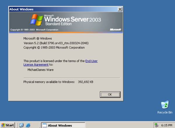 Fitur Utama Windows Server 2003 Standard Edition