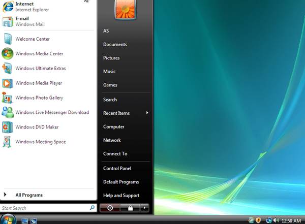 Fitur Utama Windows Vista Home Premium