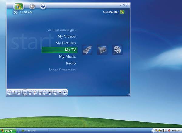 Fitur Utama Windows XP Media Center Edition 2005