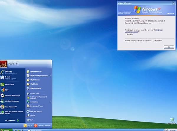 Kelebihan Dan Kekurangan Windows XP Media Center Edition 2005