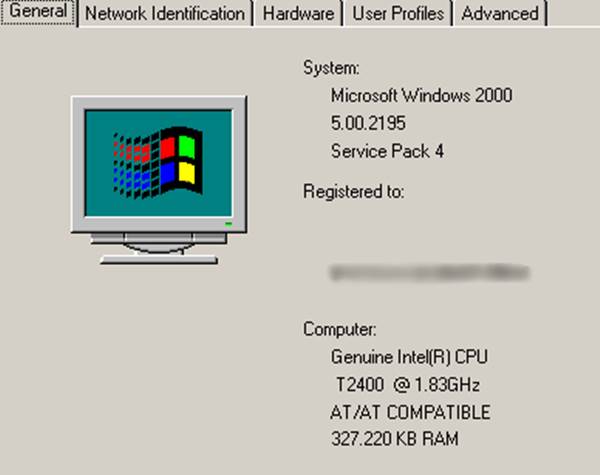 System Requirements Windows 2000 Server
