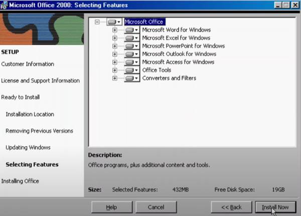 Aplikasi Utama Dalam Microsoft Office 2000