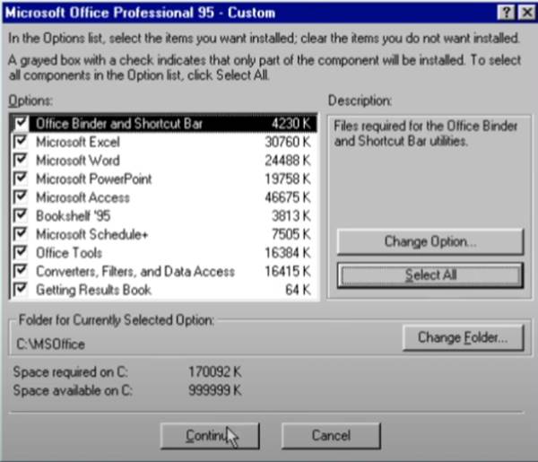 Aplikasi Utama Dalam Microsoft Office 95