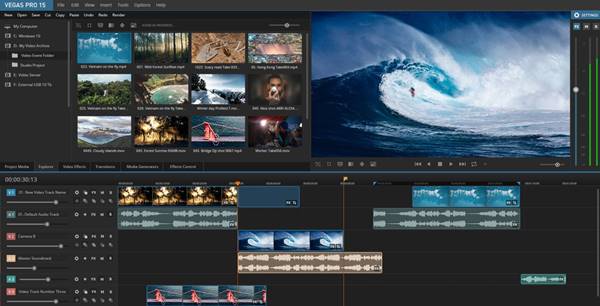 Aplikasi Utama Dalam Sony Vegas Pro 15