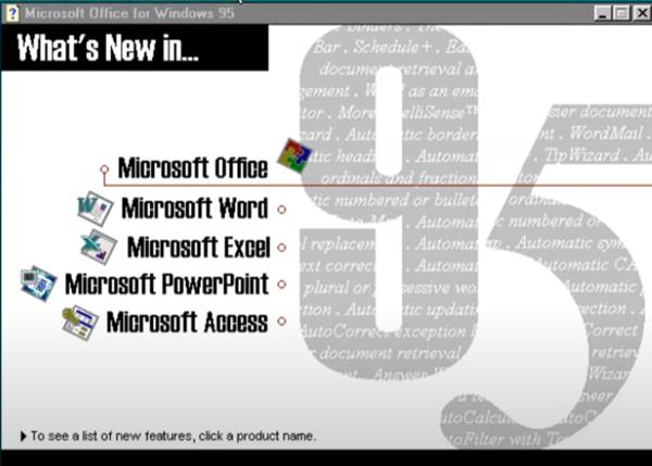 Fitur Baru Dalam Microsoft Office 95 Professional