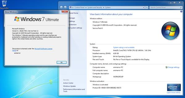 Fitur Utama Windows 7 Ultimate